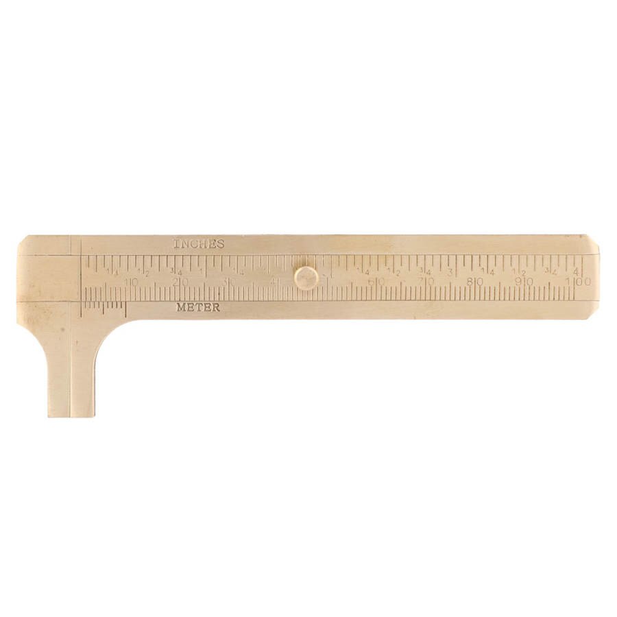 100mm Metal Double Scale Sliding Gauge Vernier Caliper Ruler Measuring Tool
