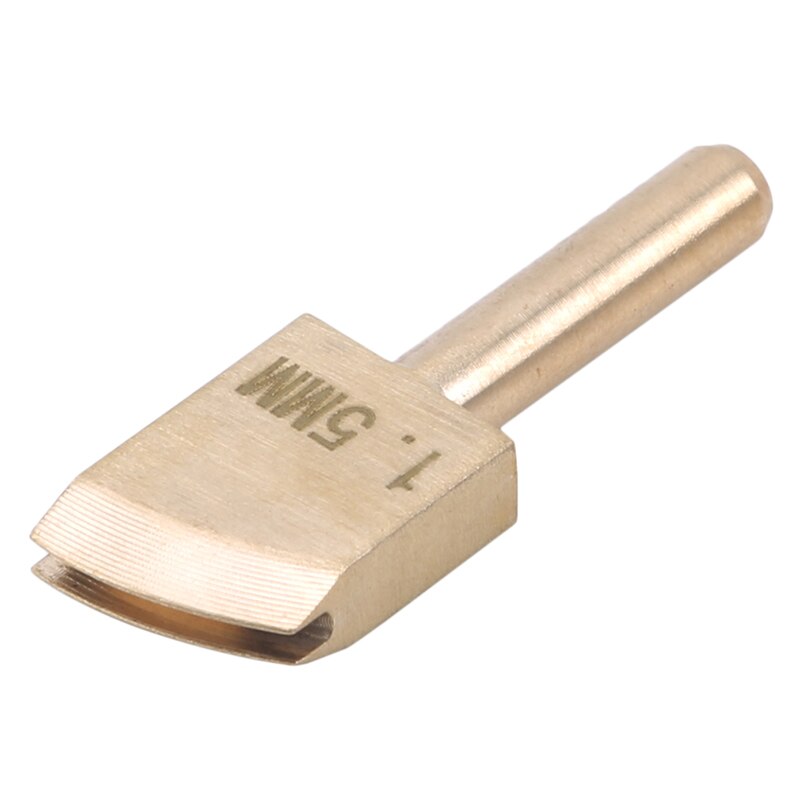 Læder elektrisk messing lodde loddejern tip til at brænde kanten læder håndværk tryk kant tætning maskine linje pyrografi værktøj: 1.5mm