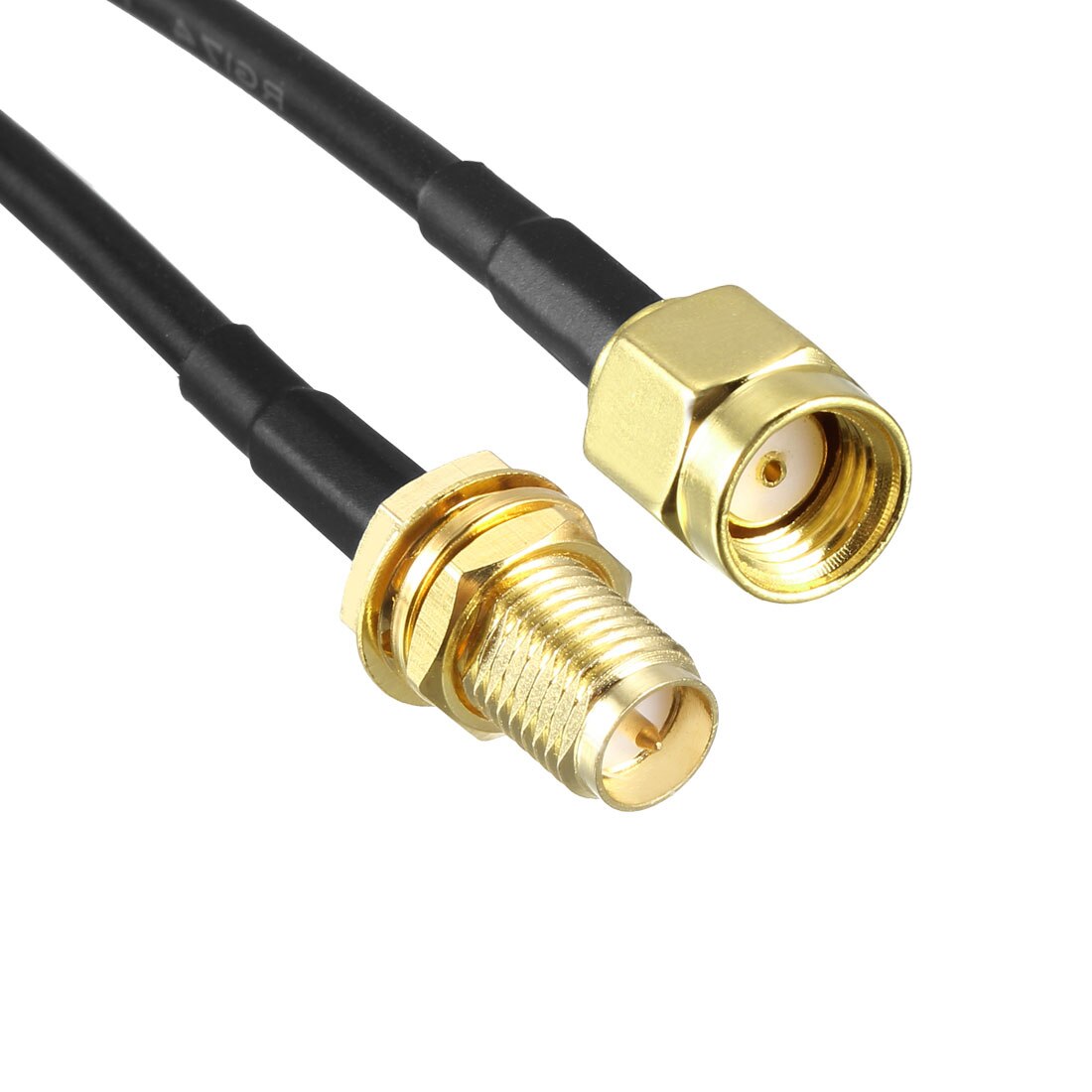 uxcell Antenna Extension Cable RP-SMA Male to RP-SMA Female Low Loss RG174 8 inch