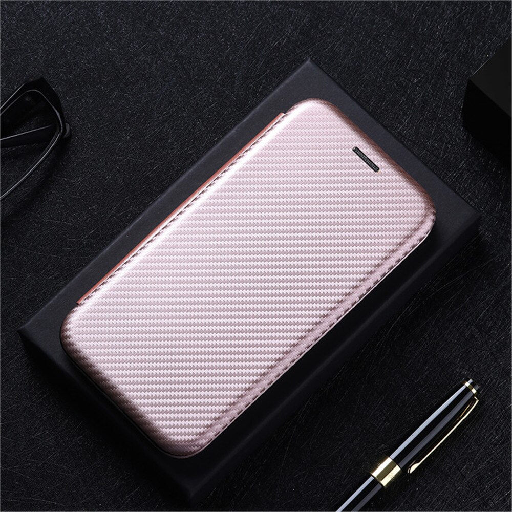For Apple iPod Touch 5 6 7 Luxury Carbon Fiber Skin Magnetic Adsorption Case For Apple iPod Touch5 Touch6 Touch7 Phone Bag: Touch 5 / pink