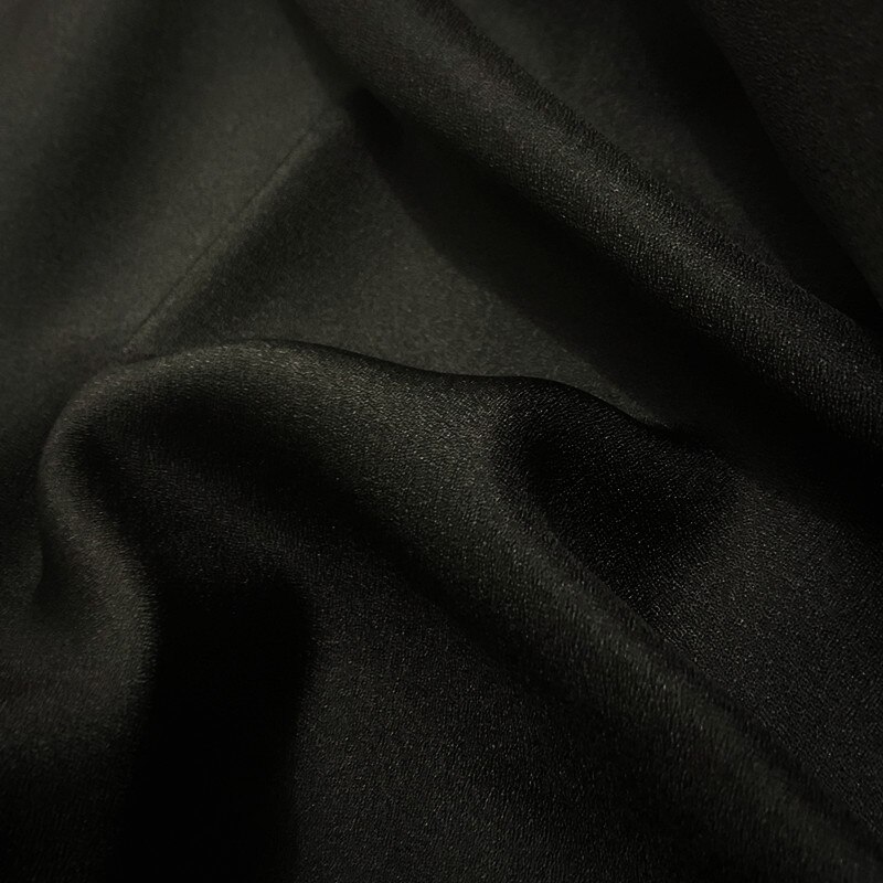 High-end 100%  silke stof med traditionelt karakteristisk vævning håndværk high-end rent silke stof stjerne vævet silke: Sort
