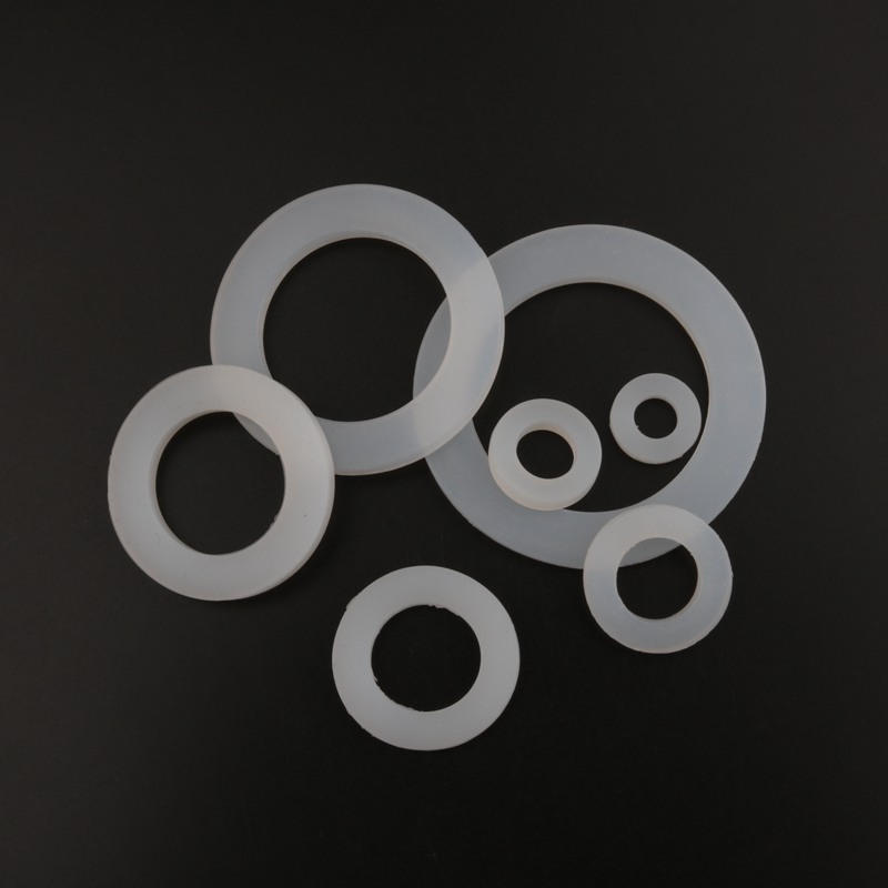 10 Stück 1/4 Zoll 3/8 Zoll 1/2 Zoll 3/4 Zoll 1 Zoll 20/25/32/40/50 mm Silikon-Flachdichtung O-Ring-Dichtung Unterlegscheibe Ring Sanitär Wasserhahn Unterlegscheibe Dichtungsring