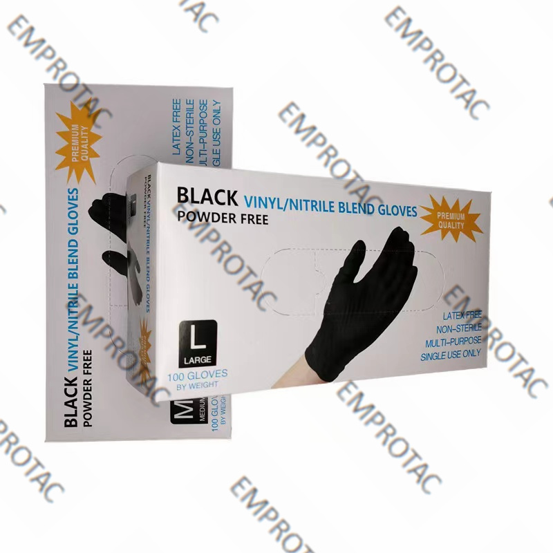 Schwarz Einweg Nitril Handschuhe Arbeit Lebensmittel Kochen Handschuhe Küche Wasserdicht Reinigung Handschuhe Protein Kostenloser Latex Freies 10 stücke zu 80p