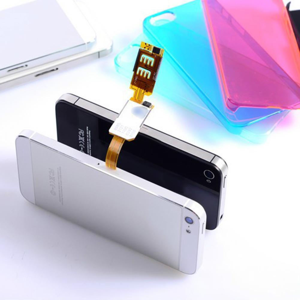 Dual SIM Adapter Micro SIM Conversion SIM card Universal For Samsung For 4Generations iphone5 Chip D7D9