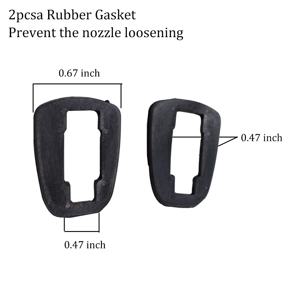 2x auto biler forrude visker dyse sprinklerdyse passer til toyota sienna  xl20 corolla  e121 camry  xv30 sprøjtedyser sprinklerdyse