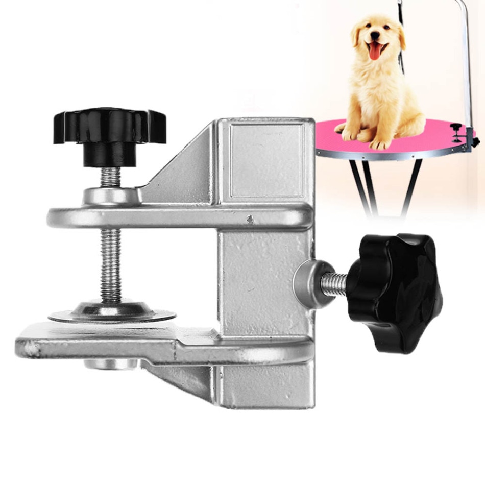 Pinza de soporte para mesa de aseo de mascotas accesorio de sujeción para secador de pelo, Clip para perros y gatos, herramientas de peluquería, soporte de secador