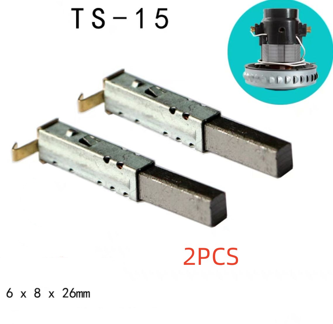 motor replacement carbon motor brushes for universal dc domel industrial vacuum cleaner feeding machine carbon motor brush parts: Silver