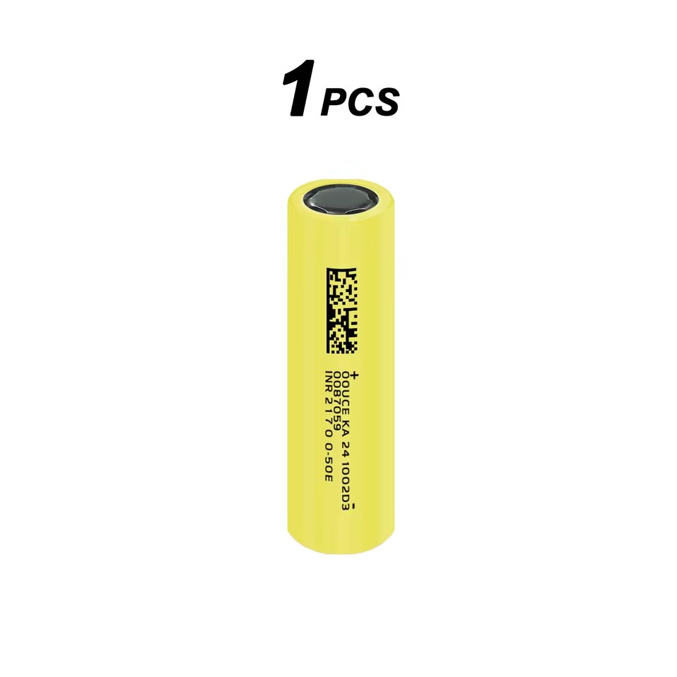 Brand 21700 Lithium Battery 5000Mah 3.7V 50A High Discharge Power Lithium Ion Rechargeable Battery, Suitable for Strong Light Flashlight, DIY Power Tools, Used Electric Car Battery, Provide High Energy Density: Morado
