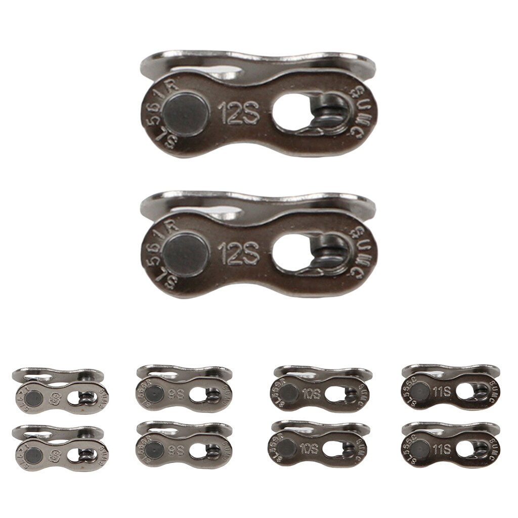 Steel Bicycle Chain Connector Quick Release Clip Bike Chain Repair Tool 6 7 8 9 10 11 Speed Chain Missing Chain Joint