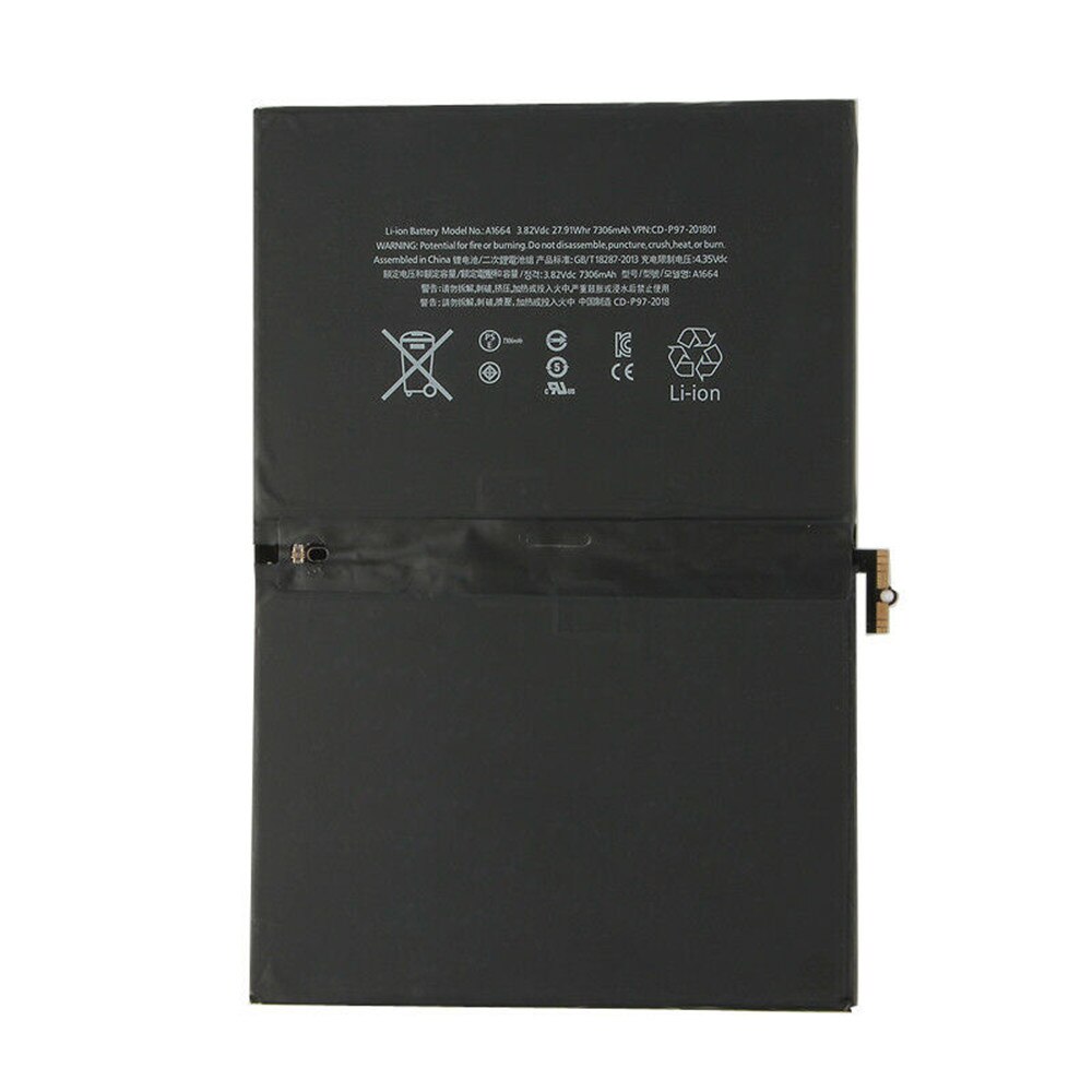 4,35 v 7306 mAh Neue OEM A1675 Batterie für iPad Profi 9,7 "A1675 A1664 A1674 A1673 batterie