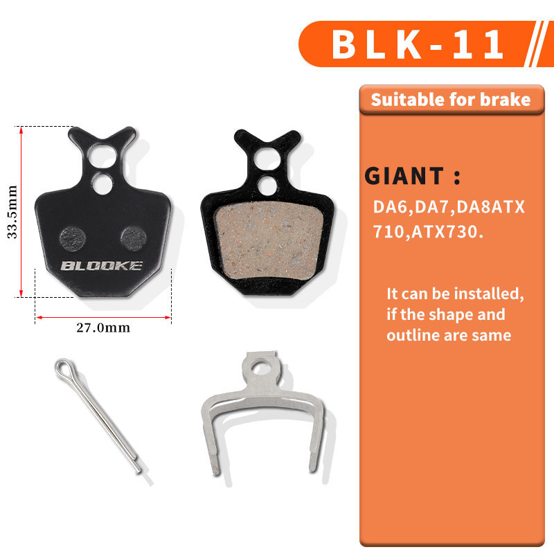 10 pares de pastillas de freno de disco para bicicleta de montaña, pastillas de freno de resina para Shimano B01S 7100 MT200 AVID BB5 BB7 NUTT HB100 SRAM Tektro: BK11-10P