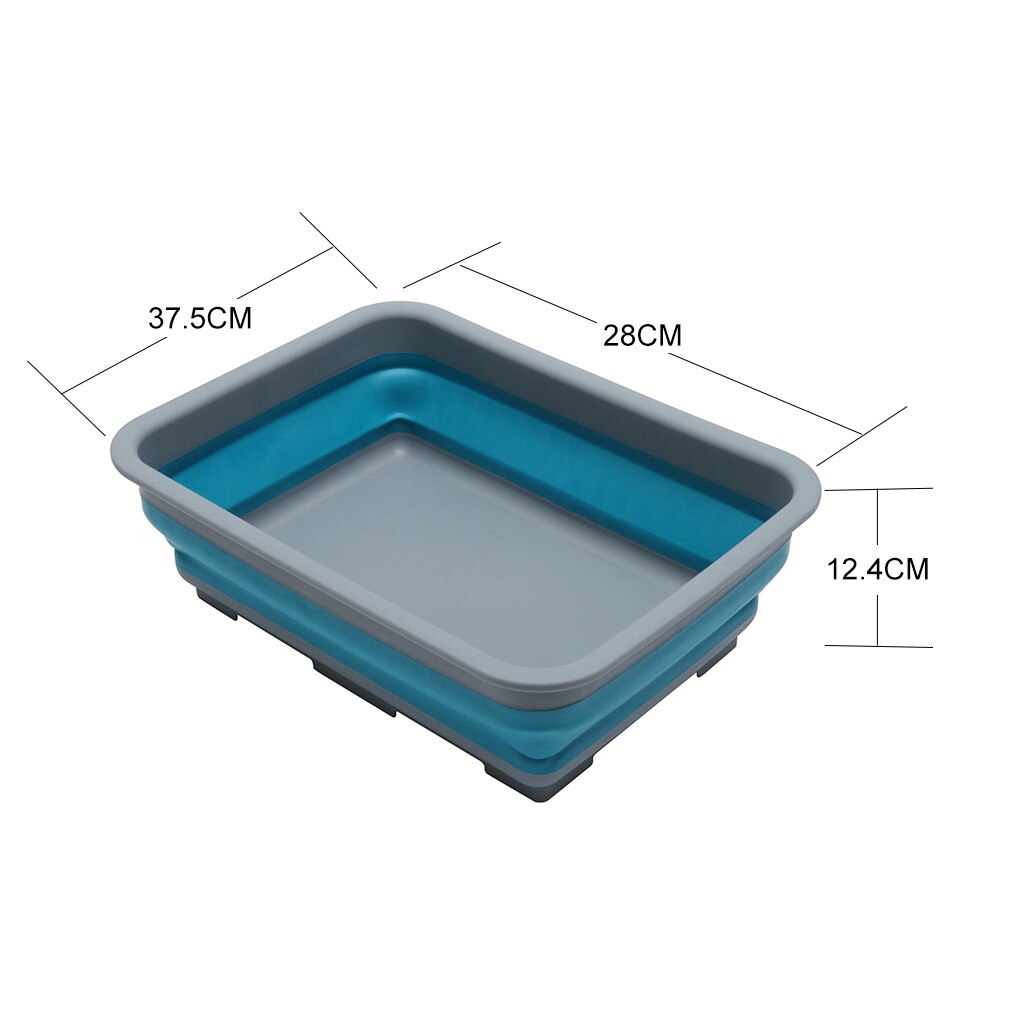 Foldable Basin Simple Life Folding Bucket Portable Camping Fishing Car Washing Tool Wash Basin Outdoor Camping