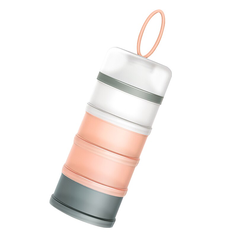 Dispenser Snack Box Storage Container Milk Powder Container Reusable Formula Baby Food Box Mix Container Food: Pink