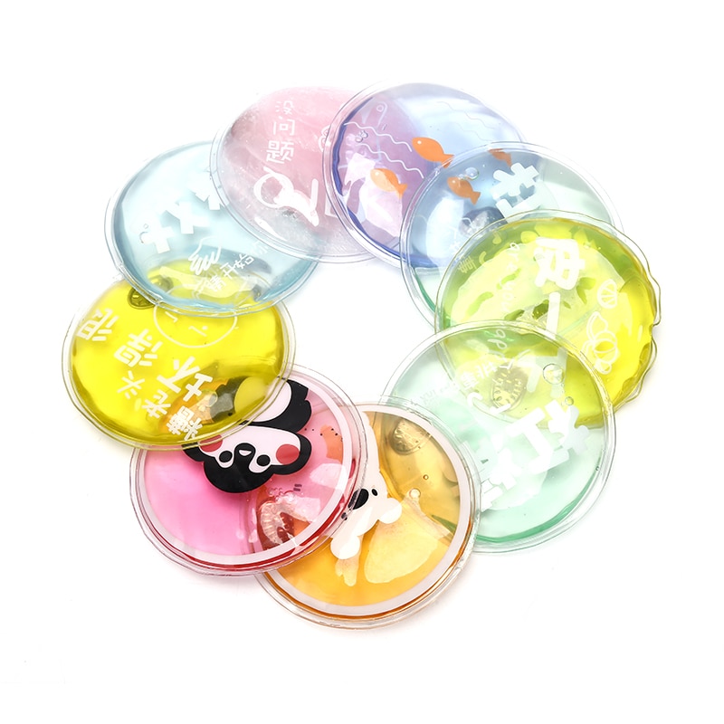 Transparent Mini 1PCS Winter Reusable Gel Hand Warmer Cute Funny Word Print Instant Heating Pack Warmer