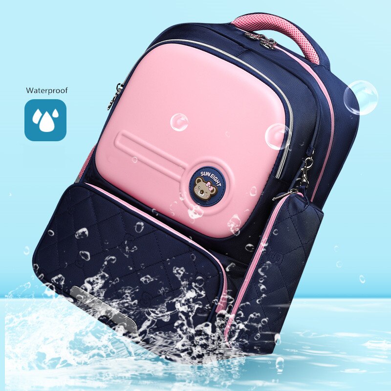 OKKID children school bags for girls cute korean style kids pink bag orthopedic school backpack for boy waterproof bookbag