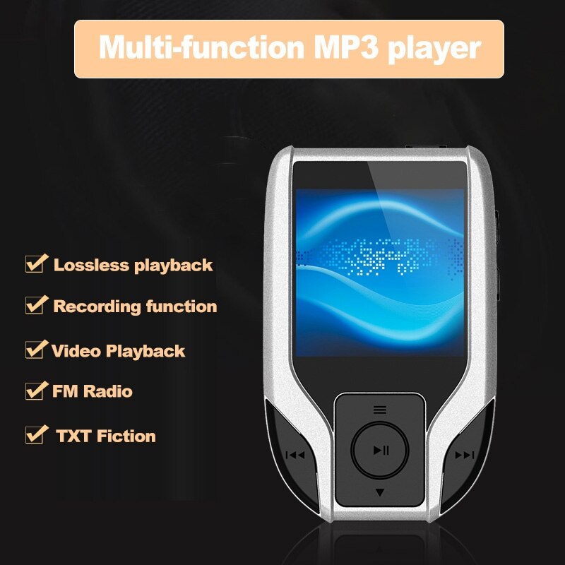 Lecteur de musique MP3 baladeur pince Bluetooth 8GB Sport lecteur de musique sans perte enregistreur Radio FM Support carte TF