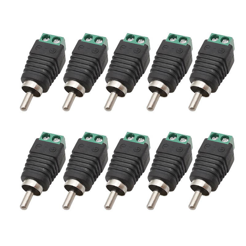 RCA Stecker & RCA Buchse Schraube Terminal Block Adapter RCA AV Audio- Video CCTV Kamera Lautsprecher Draht Kabel Anschlüsse: verrotten