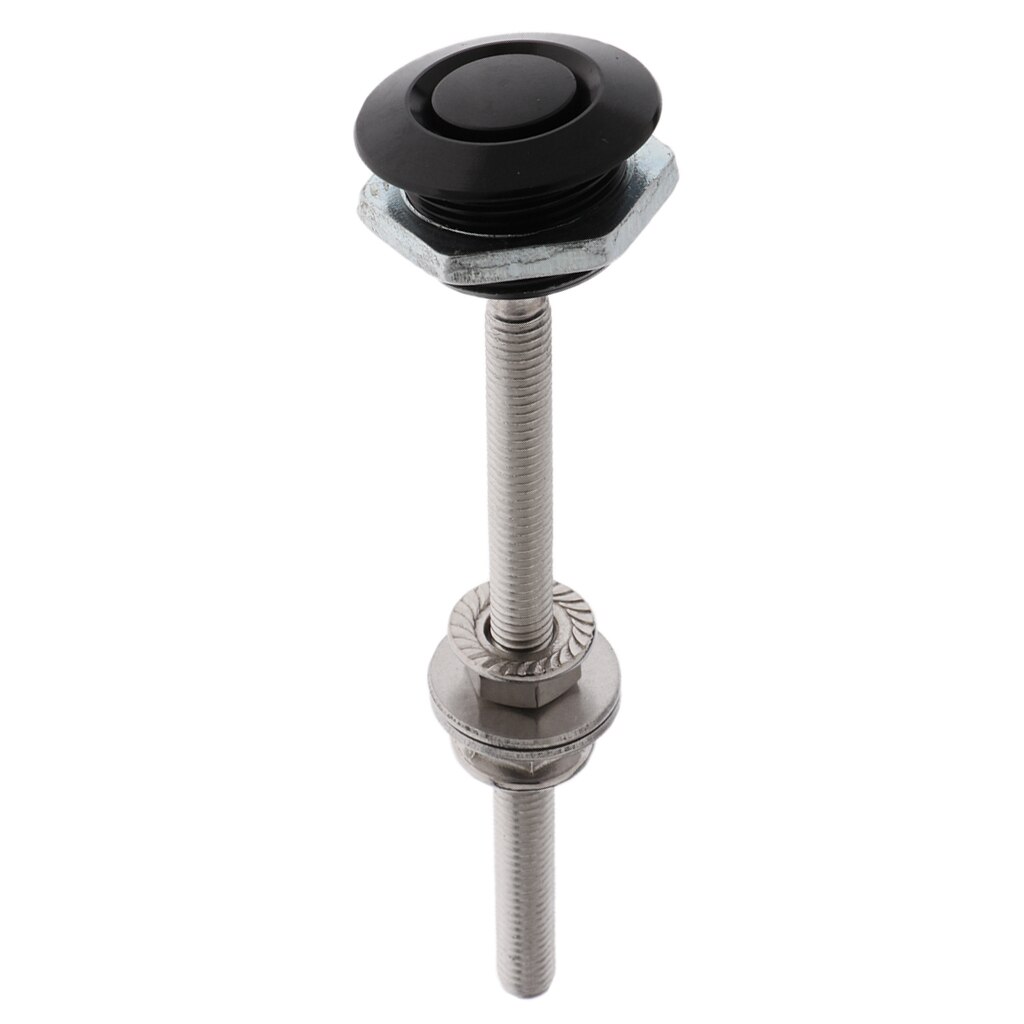 Quick Latch Low Profile Lockable Push Button Hood Pins 25mm Dia Aluminum alloy Safety Stability Durability