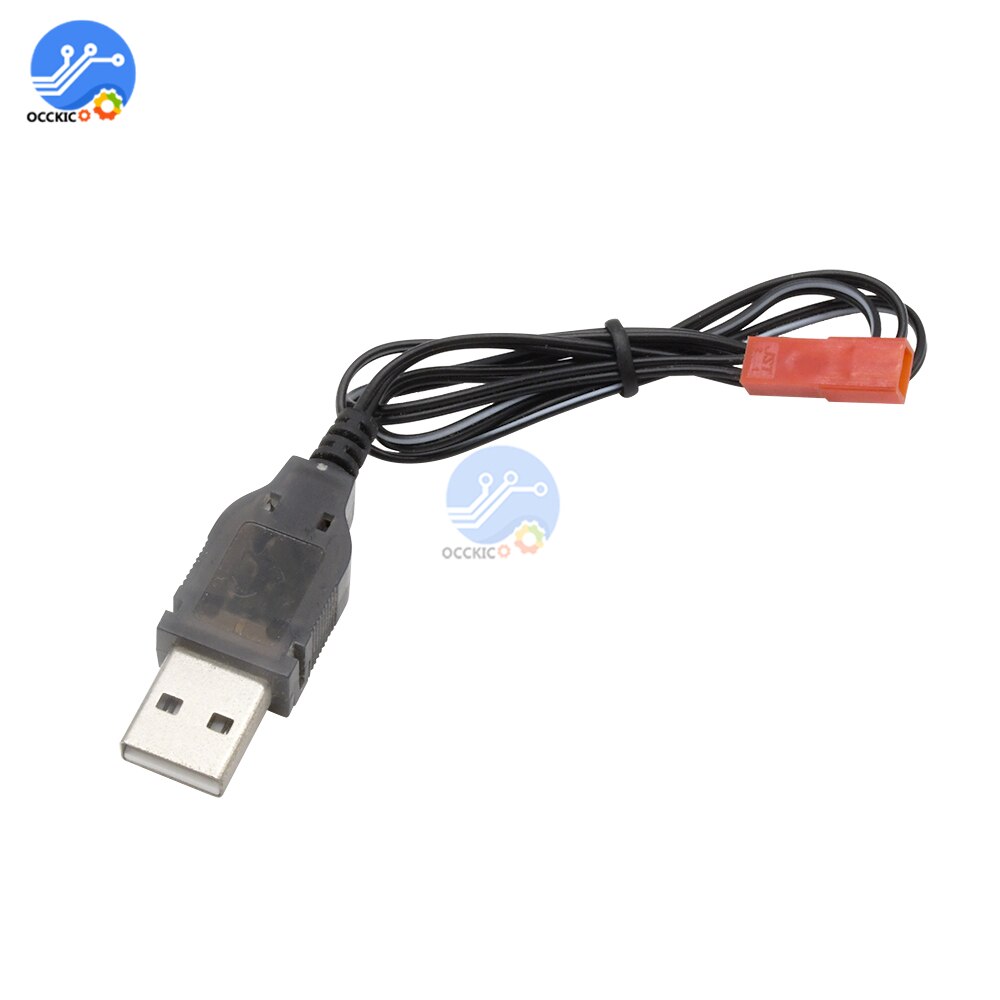 3.7V 500mA Uitgang 1S Lipo Lithium Batterij Usb-kabel Lader Rood JST Vrouwelijke Hoofd