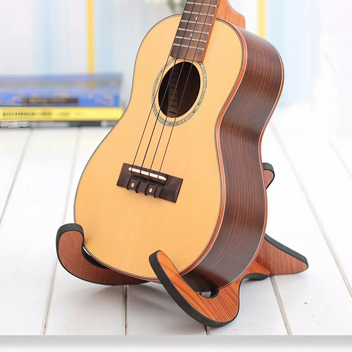 Ukulele Stand Guitar Ukulele Stand Wooden StandInstrument PartStonego Guitar Accessories