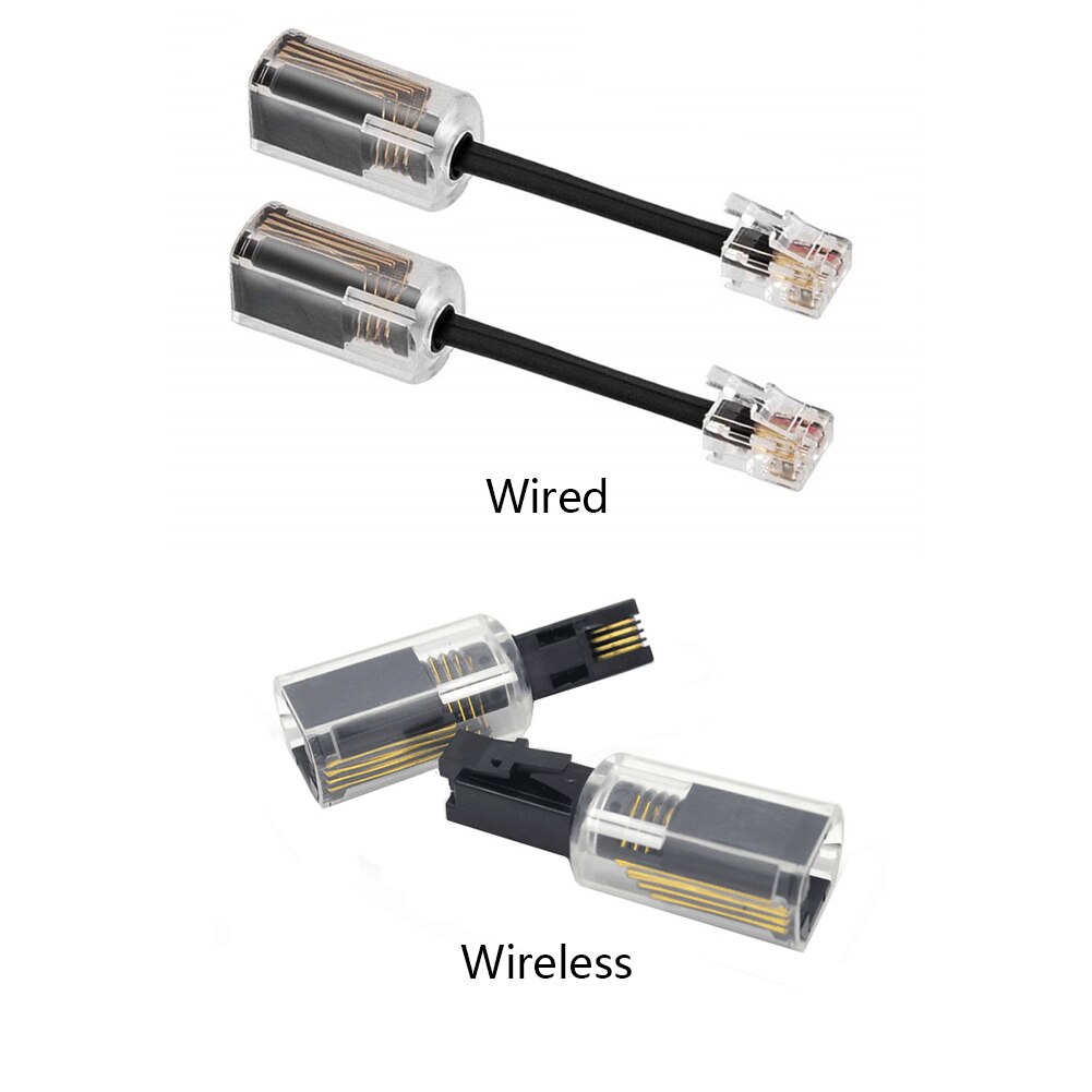 2 Stuks Draadloze Bedrade Anti Kronkelende Kantoor Handset Spoel Telefoonkabel Ontklitter Vaste 360 Graden Roterende Connector Handvat