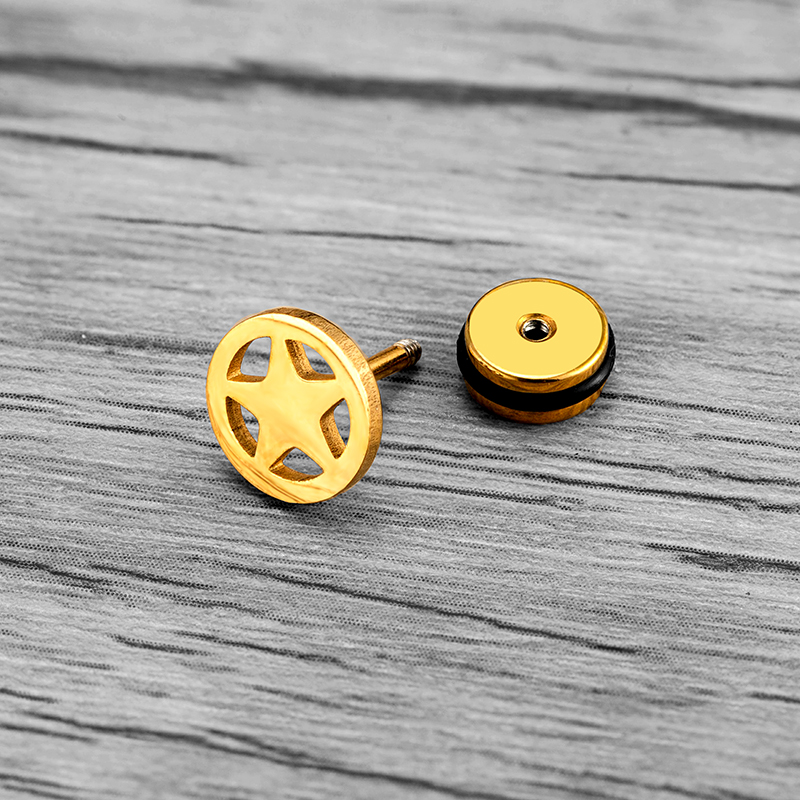 1 Stuk Korea Geometrische Ster Oor Studs Voor Man Vrouwen Minimalistische Ronde Holle Statement Oorbellen Mannelijke Roestvrijstalen Oor Sieraden