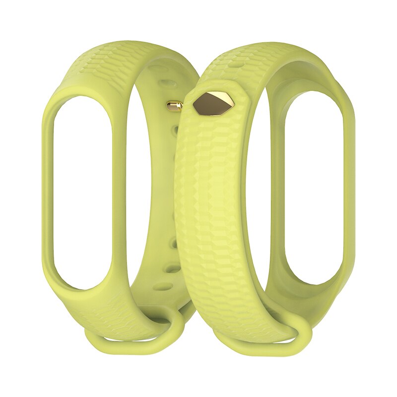 Mi Band 4 Strap Wrist Bracelet for Xiaomi Mi Band 3/4 Silicone Wristbands Correa Miband 3 Accessories: Grass Green