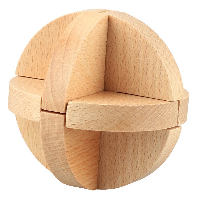 Kong Ming Luban Lock Chinese Traditional Toy Unique 3D Wooden Puzzles Classical Intellectual Wooden Cube Educational Toy Gi: 5