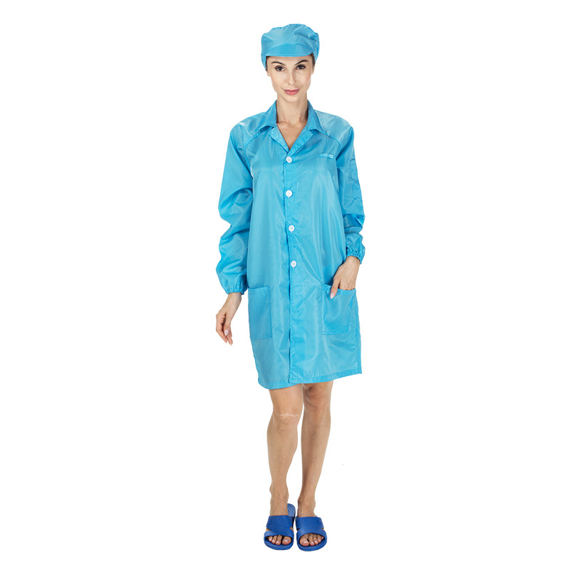 Dust-proof clothes Antistatic coat Labor Protection Workshop Dust-proof coat stripes Antistatic clothing