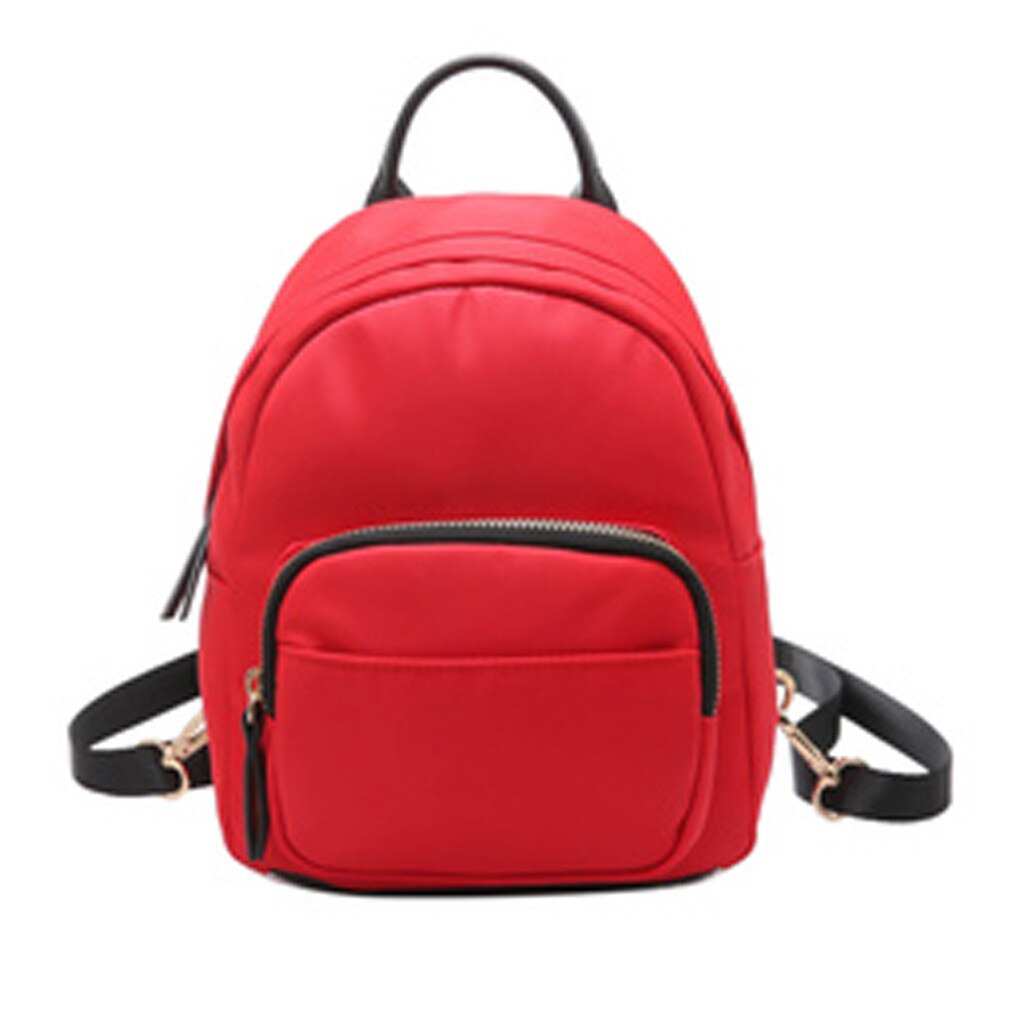 Camouflage bag Unisex Leather Backpack Laptop Retro Travel School Rucksack Bag Leather Backpack mochila feminina #j4s: Red