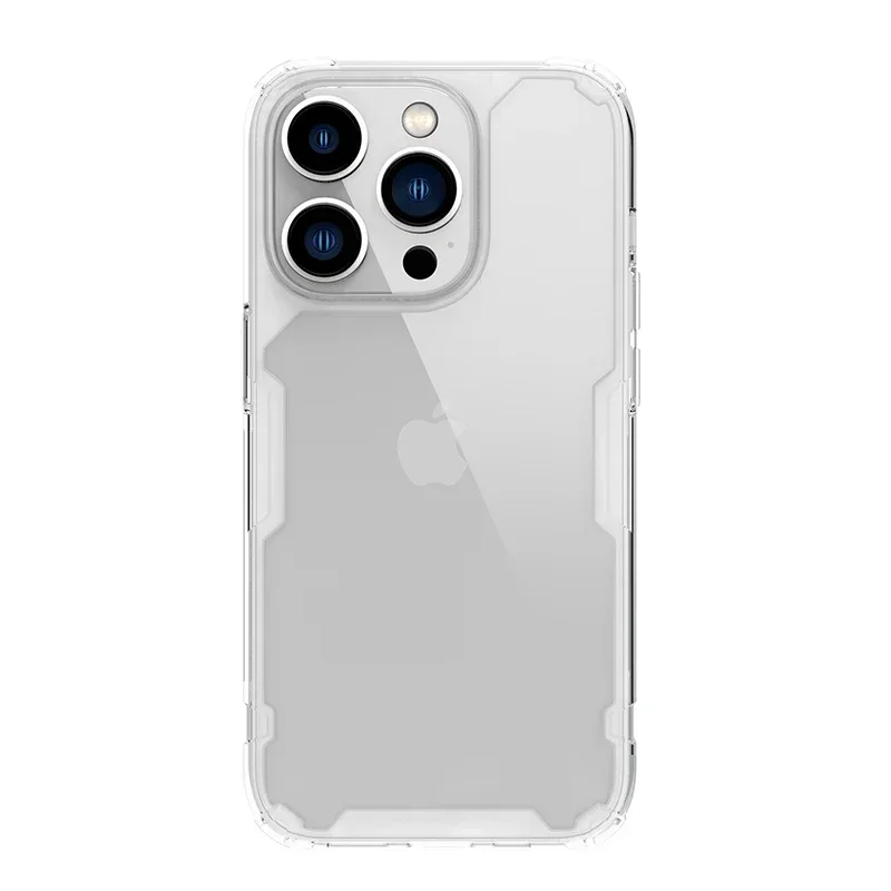 Nillkin para iPhone 16 Pro Max 16 Plus 15 Pro Max 14 Pro Max 13 Pro Max series TPU + PC funda trasera de teléfono transparente suave de silicona: Para iphone14 (6,1 ") / Transparente