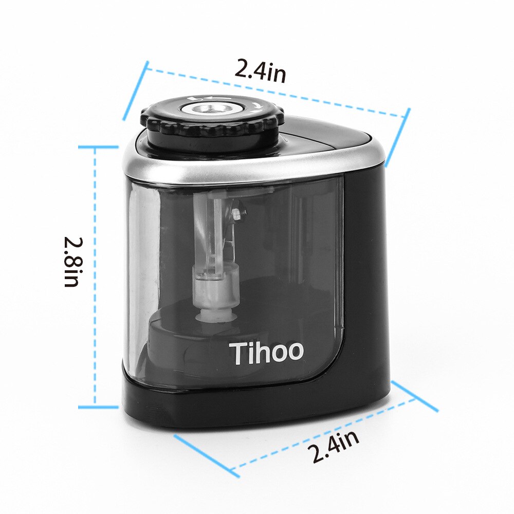 Tihoo electric pencil sharpener student automatic pencil sharpener for art stationery items back to school: Default Title