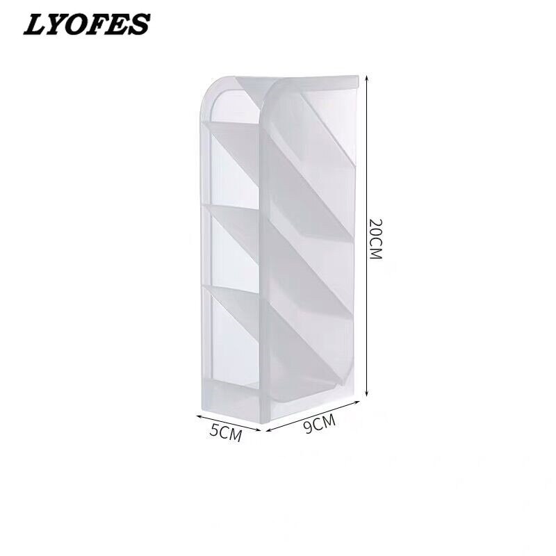 Organiseur de bureau pour stylos, rangement de papeterie, organisateur de bureau, support de brosse, accessoire de bureau pour porte-stylo: Small white