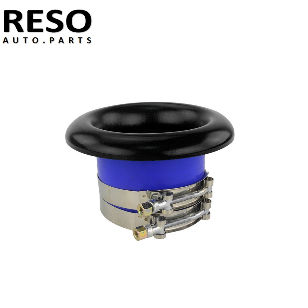 3"Short RAM Air Intake Turbo Cold Air Compressor Intake Inlet Velocity Stack Turbo Horn Kit With Silicone Hose And Clamp