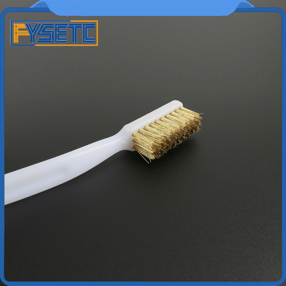 3D Printer Cleaner Tool Copper Wire Toothbrush Copper Brush Handle For Nozzle Block Hotend Cleaning Bed Cleaning Parts