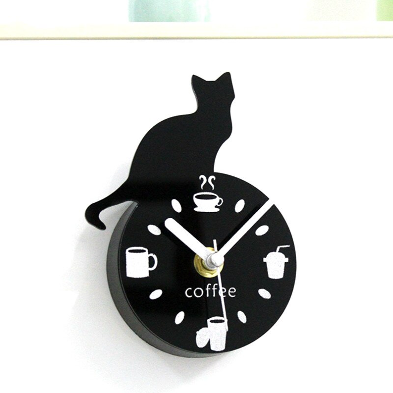 nordisch Moderne 3D kleine nette katze kühlschrank uhr Heimat nachricht aufkleber küche zubehör Magnet kühlschrank Magnet wanduhr