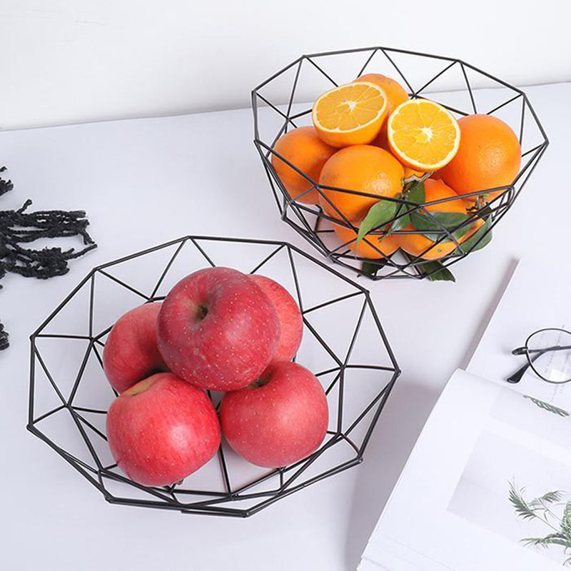 Cesta oco de frutas, cesta de frutas para cozinha, tigela, acessórios domésticos, organizador de petiscos, cestas de armazenamento de alimentos