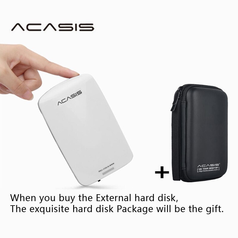 Acasis usb 2.0 bærbar ekstern harddisk disk hdd 60gb eller  ps4, xbox, pc, mac, bærbare computere, desktops