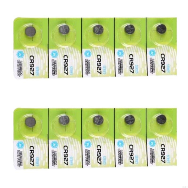 H7BE CR927 Battery 3V Lithium Button Batteries 10/5Pack for Low Power Devices