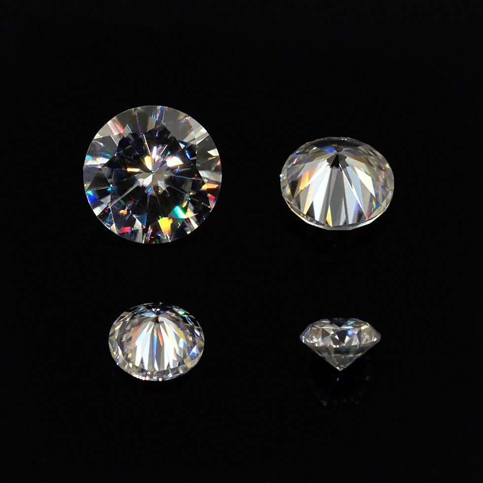 Taille brillante ronde 0.4ct Carat 4.5mm EF similaire à charles colvard Moissanite pierre lâche excellente de coupe Test positif