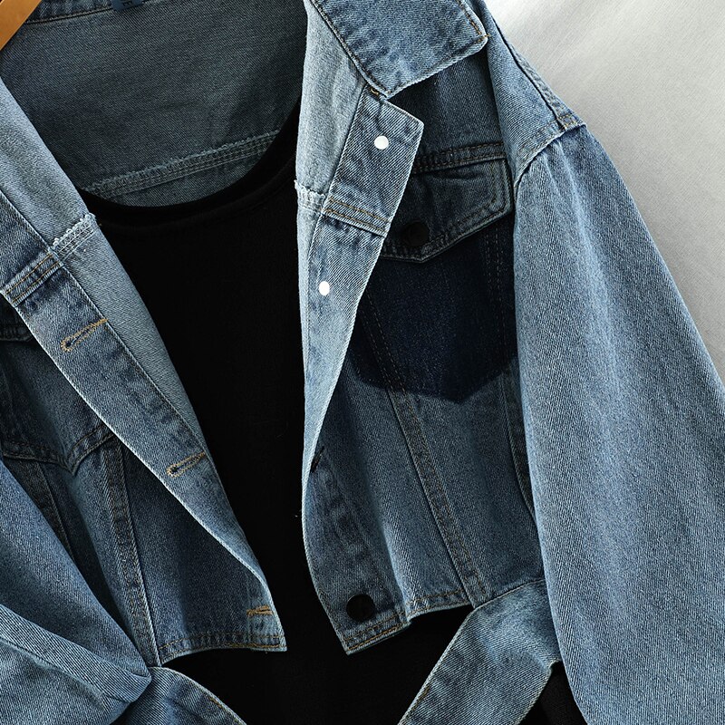 Marca de moda terno feminino outono nova moda tricô fino meados de comprimento pequeno vestido preto + jaqueta jeans curto duas peças feminino