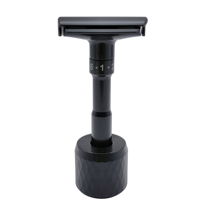 1 Pc Safety Razor Stand, Men's Aluminum Alloy Shaving Razor Base Holder, Manual Razor Holder for Bathroom Countertops