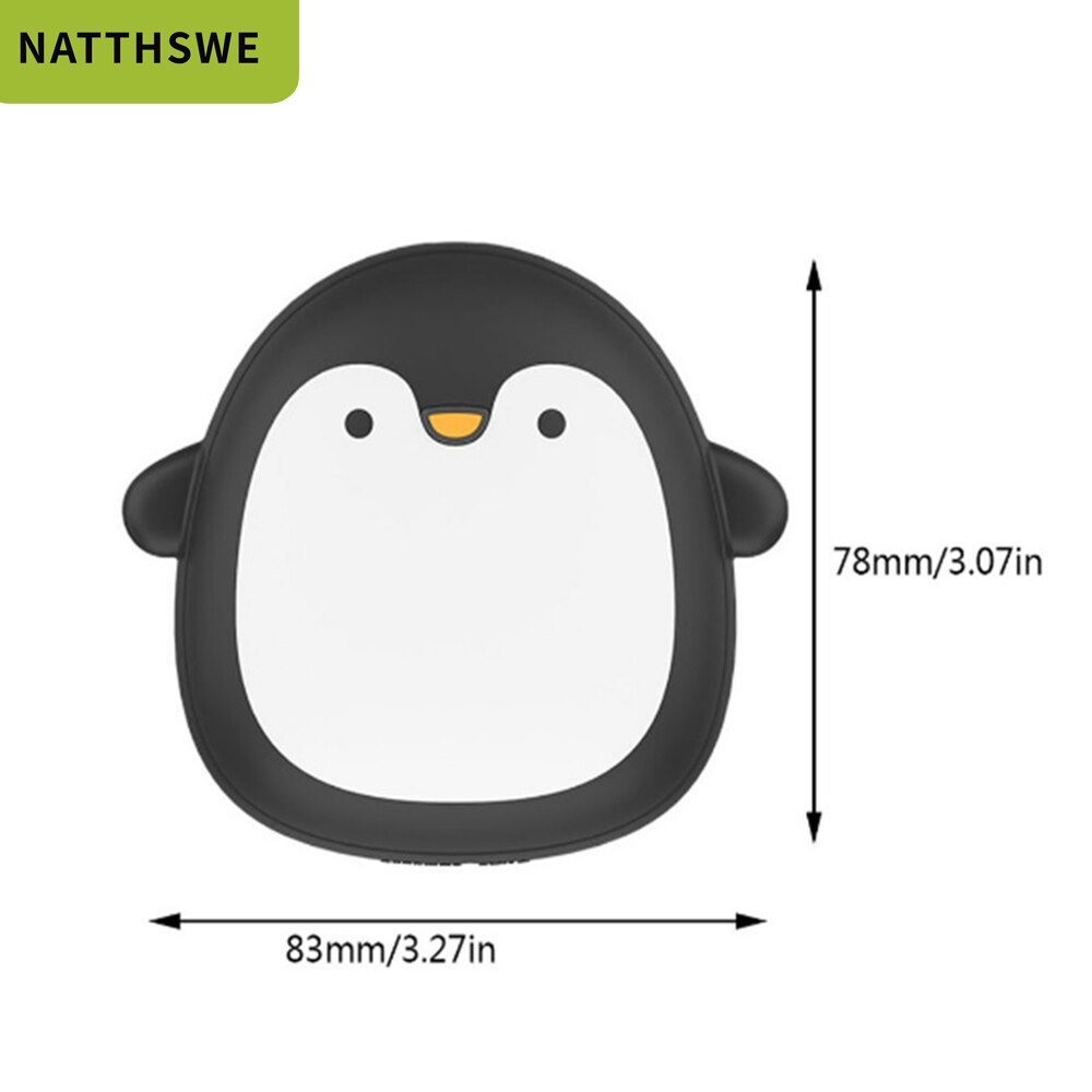 NATTHSWE Nette Tier Hand Wärmer 8000mAh Kapazität Mobile Power Bank Tragbare Elektrische Warme Baby Externe Batterie
