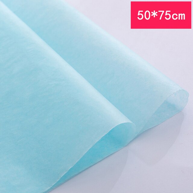 Papier d'emballage pour Bouquets de fleurs, 40 pièces, papier d'emballage décoratif doublé pour Bouquets de fleurs, matériaux d'emballage de cuisson pour fleuristes: blue