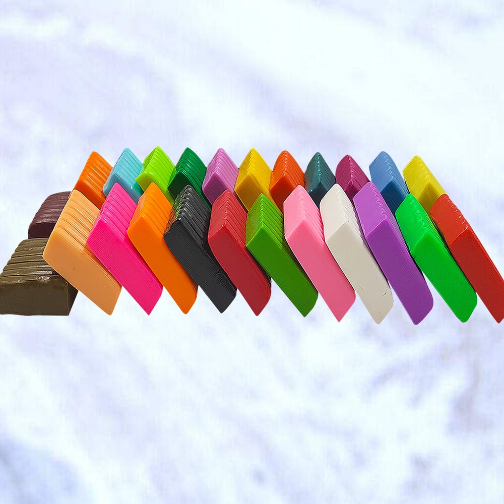 1 zestaw 24 kolorów piec robić pieczenia gliny modelina DIY zestaw modelowanie klocki gliniane z narzędziami dla dzieci dziecko