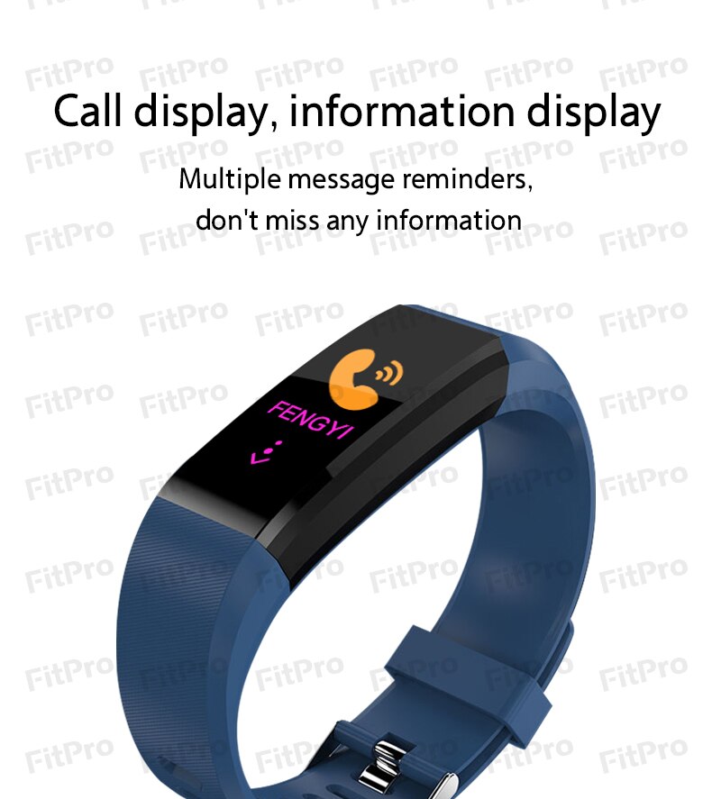 Smart Bracelet Watch Man Wen Waterproof Blood Pressure Measurement Fitness Tracker Camera control Pedometer TPU Smart Band
