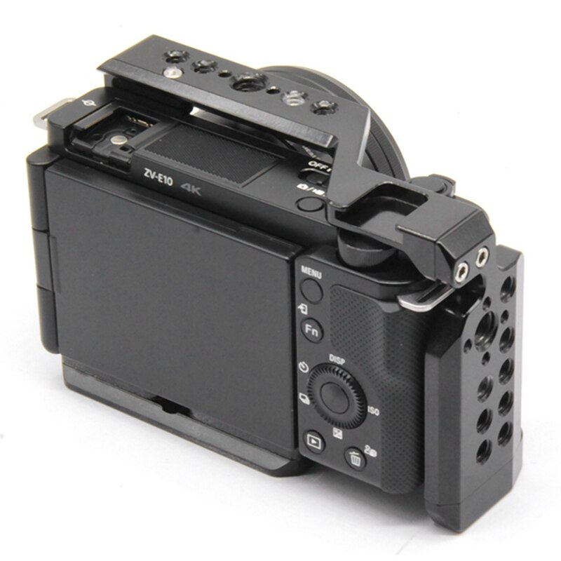 Support de stabilisateur de caméra avec Extension de poignée, trous filetés ZV-E10, plaque à dégagement rapide, pour Sony 1/4