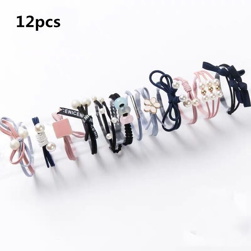 12/16/20/25 stuks meisjes hoofdbanden vrouwen haaraccessoires elastische haarbanden voor meisjes vrouwelijke haarband rubberen touw kauwgombanden haarband: 12 stuks multi