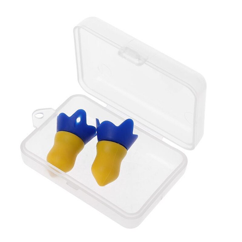 1 Pair Silicone Noise Cancelling Hearing Protection Flight Earplugs Noise Cancelling Reusable Ear Plugs