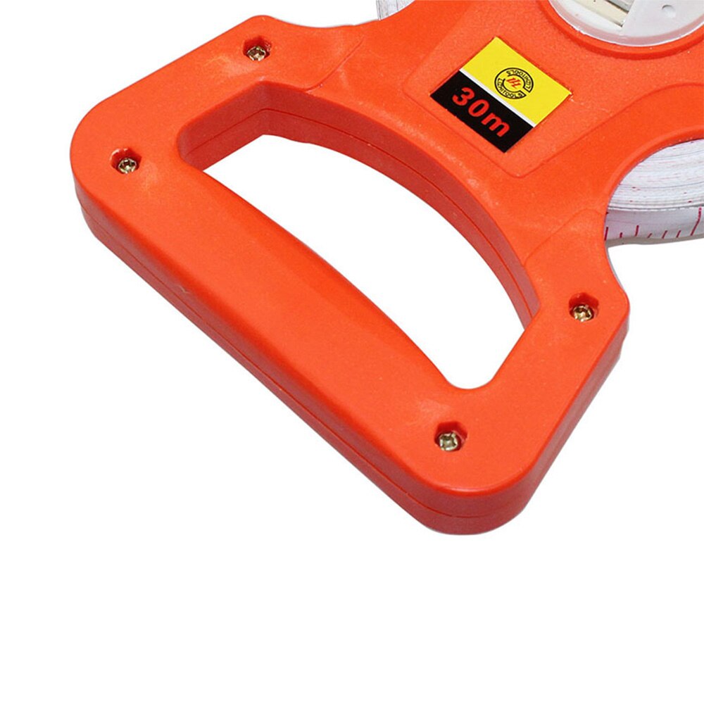 1PC 30M/50M/ 100M/Meter Open Reel Fiberglass Tape Measure Inch Metric Scale Impact Resistant ABS Measure Tools